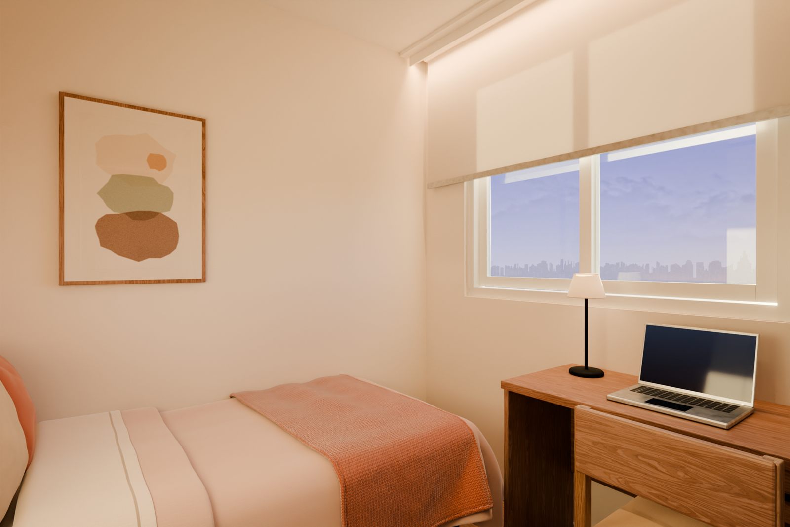 Quarto da menina · fim de tarde · vista 2